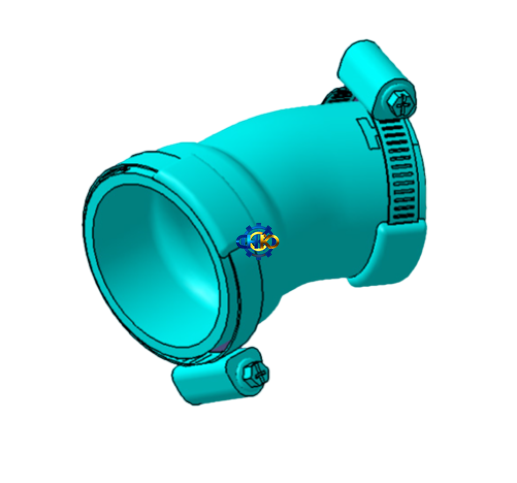 لوله صدا خفه کن توربوشارژر ام وی ام X33 | لوله دمپر صدای توربو شارژر MVM X33